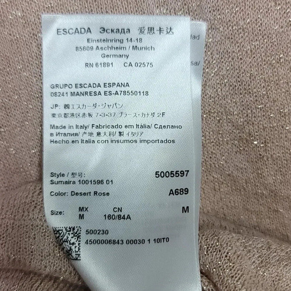 Escada Lightweight Shiny Layerd Sweather - Picture 9 of 13